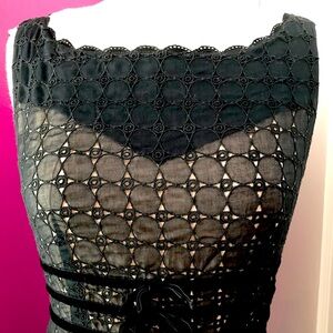 Anthropology little black summer dress